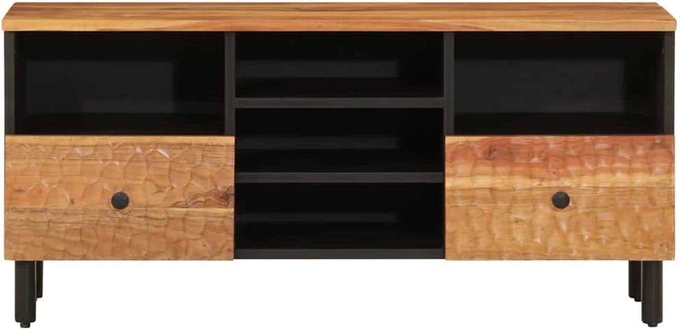 TV staliukas Televizoriaus spintelė, 100x33x46cm, akacijos medienos masyvas