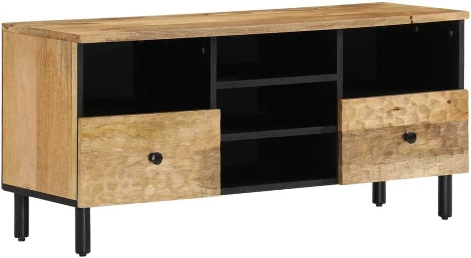 TV staliukas Televizoriaus spintelė, 100x33x46cm, mango medienos masyvas