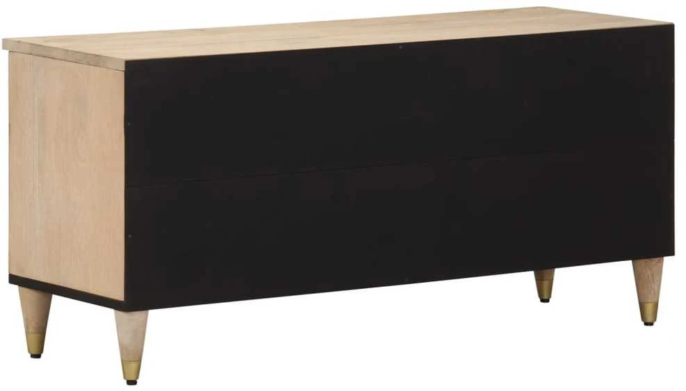 TV staliukas Televizoriaus spintelė, 100x33x46cm, mango medienos masyvas