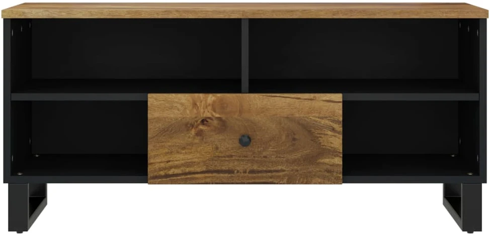 TV staliukas Televizoriaus spintelė, 100x33x46cm, mango/apdirbta mediena
