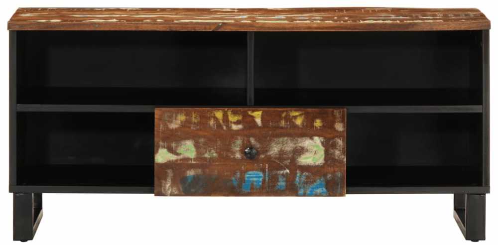 TV staliukas Televizoriaus spintelė, 100x33x46cm, perdirbta/apdirbta mediena