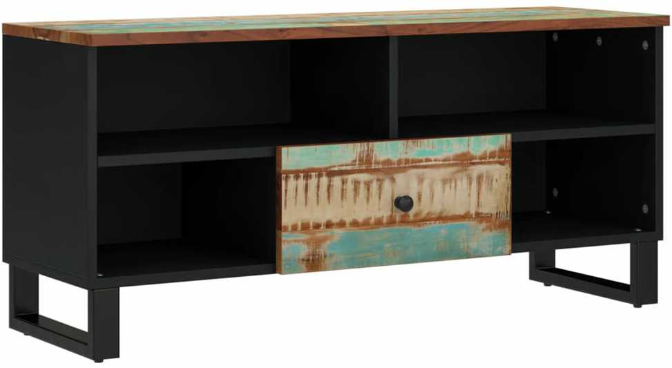 TV staliukas Televizoriaus spintelė, 100x33x46cm, perdirbta/apdirbta mediena