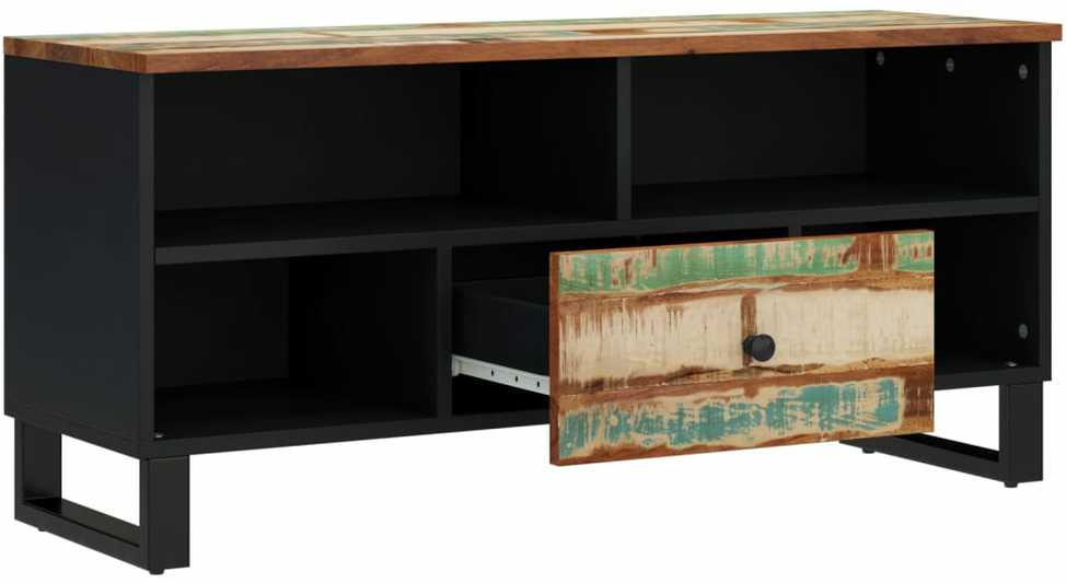 TV staliukas Televizoriaus spintelė, 100x33x46cm, perdirbta/apdirbta mediena