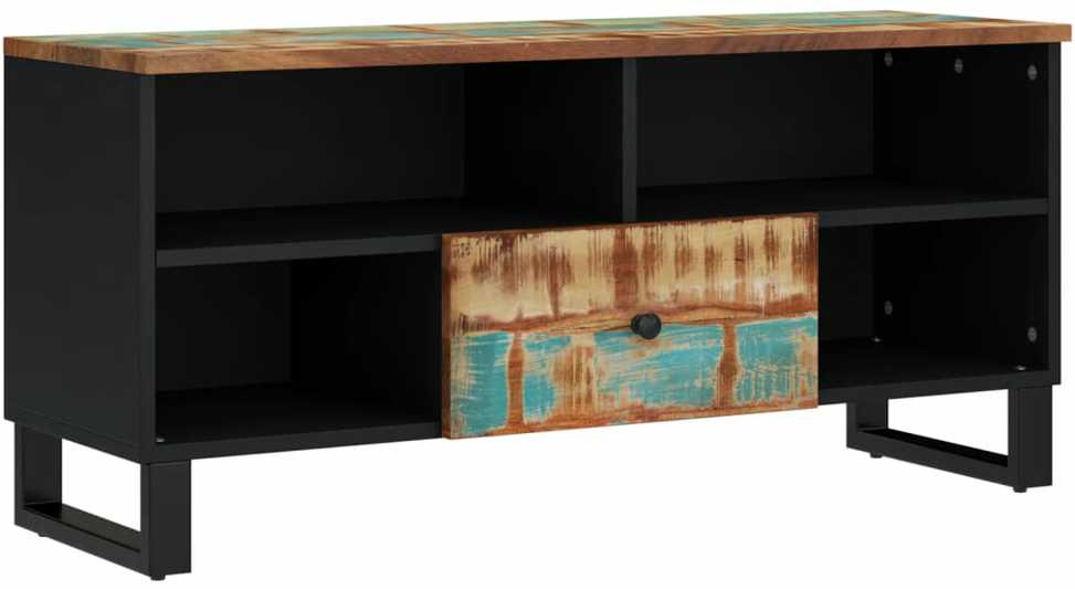 TV staliukas Televizoriaus spintelė, 100x33x46cm, perdirbta/apdirbta mediena
