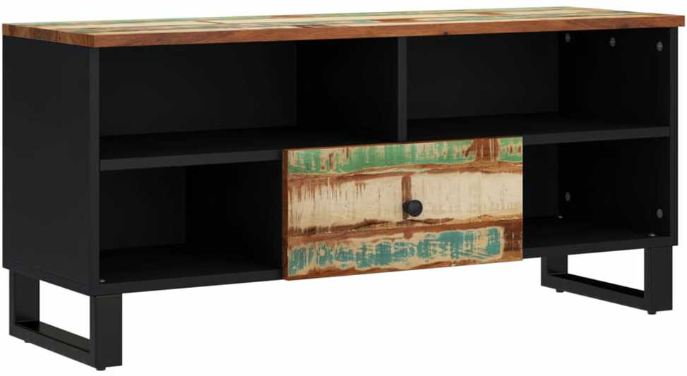 TV staliukas Televizoriaus spintelė, 100x33x46cm, perdirbta/apdirbta mediena