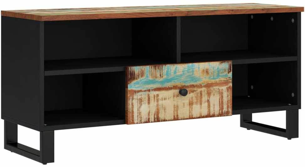 TV staliukas Televizoriaus spintelė, 100x33x46cm, perdirbta/apdirbta mediena