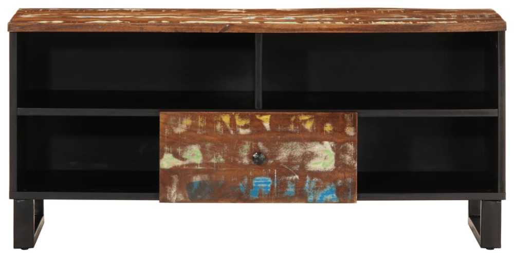 TV staliukas Televizoriaus spintelė, 100x33x46cm, perdirbta/apdirbta mediena
