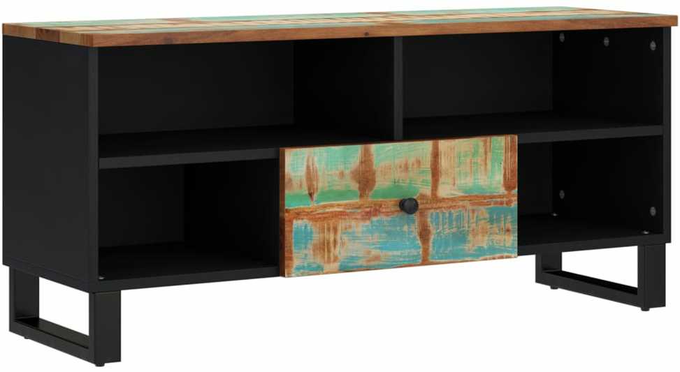 TV staliukas Televizoriaus spintelė, 100x33x46cm, perdirbta/apdirbta mediena