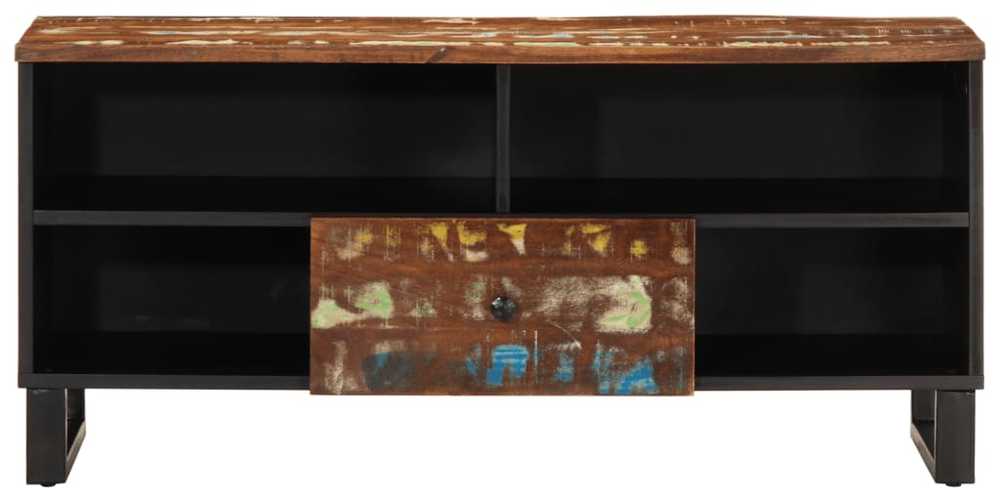 TV staliukas Televizoriaus spintelė, 100x33x46cm, perdirbta/apdirbta mediena