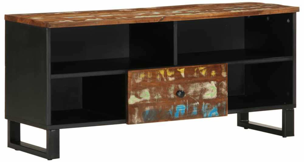 TV staliukas Televizoriaus spintelė, 100x33x46cm, perdirbta/apdirbta mediena