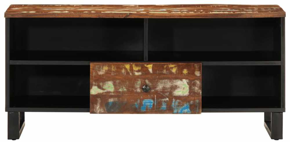 TV staliukas Televizoriaus spintelė, 100x33x46cm, perdirbta/apdirbta mediena