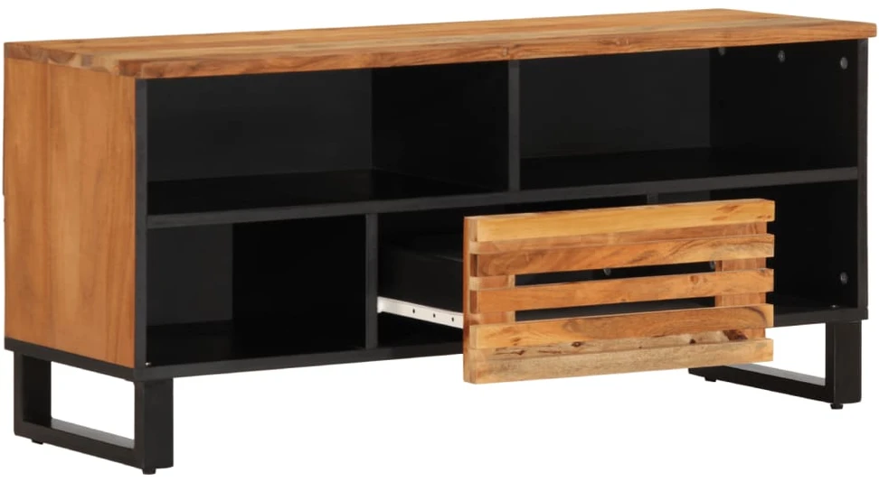 Televizoriaus spintelė, 100x34x46cm, akacijos medienos masyvas