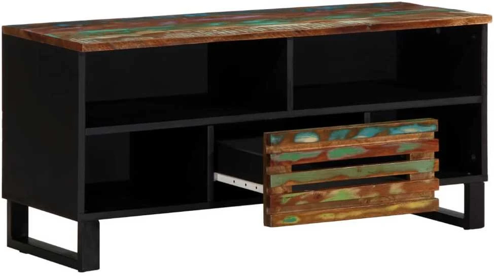 Televizoriaus spintelė, 100x34x46cm, akacijos medienos masyvas