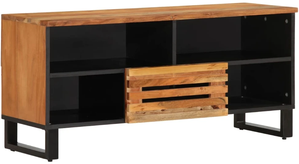 Televizoriaus spintelė, 100x34x46cm, akacijos medienos masyvas