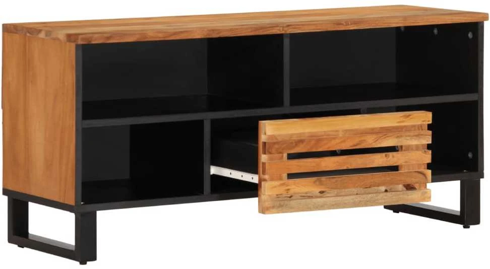 Televizoriaus spintelė, 100x34x46cm, akacijos medienos masyvas