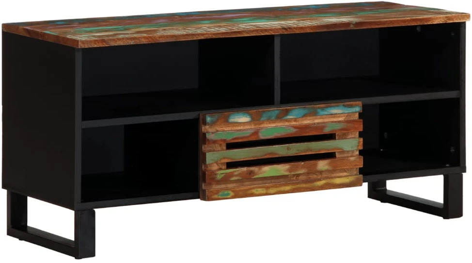 Televizoriaus spintelė, 100x34x46cm, akacijos medienos masyvas