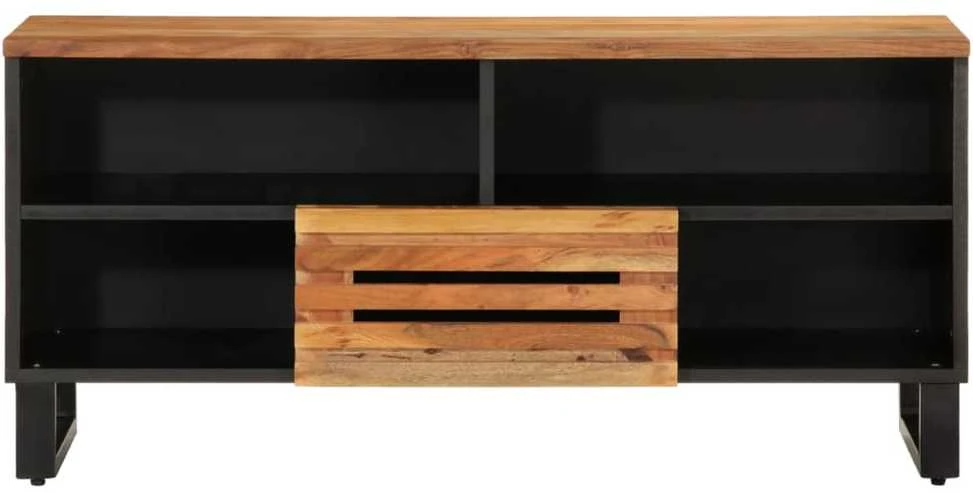 Televizoriaus spintelė, 100x34x46cm, akacijos medienos masyvas