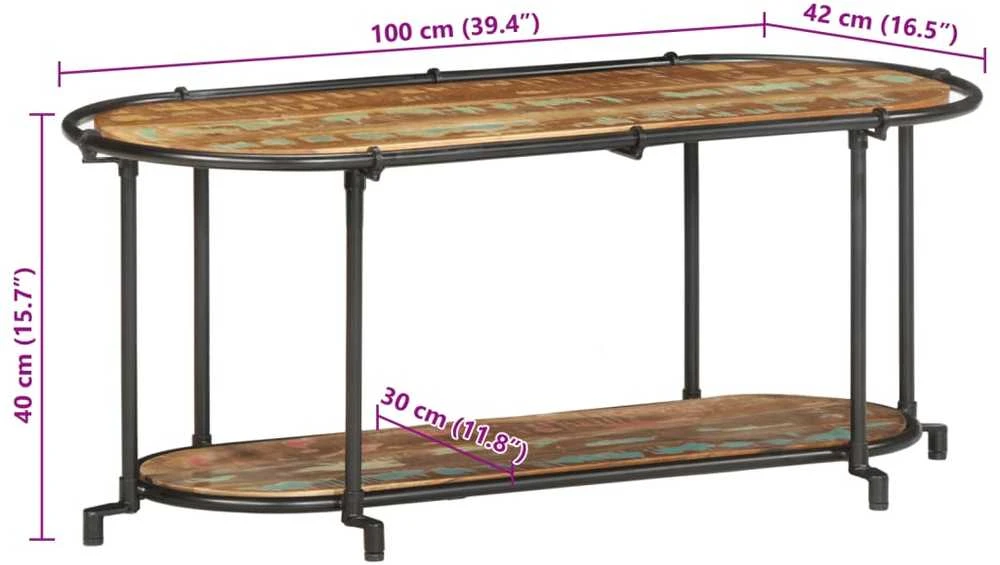 Televizoriaus spintelė, 100x42x40cm, perdirbta mediena