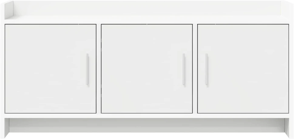 TV staliukas Televizoriaus spintelė 102 x 33 x 47 cm Balta Apdirbta mediena