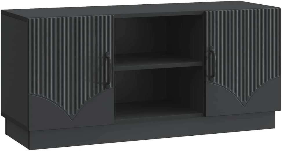 TV staliukas Televizoriaus spintelė 102 x 34,5 x 47 cm Juoda