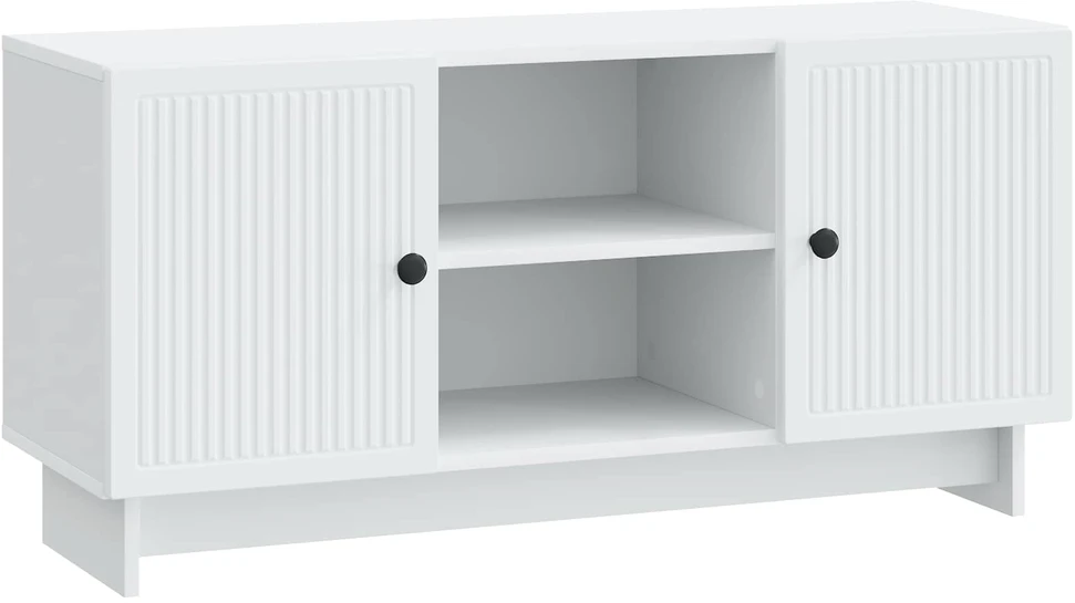 TV staliukas Televizoriaus spintelė 102 x 34,5 x 50 cm Balta