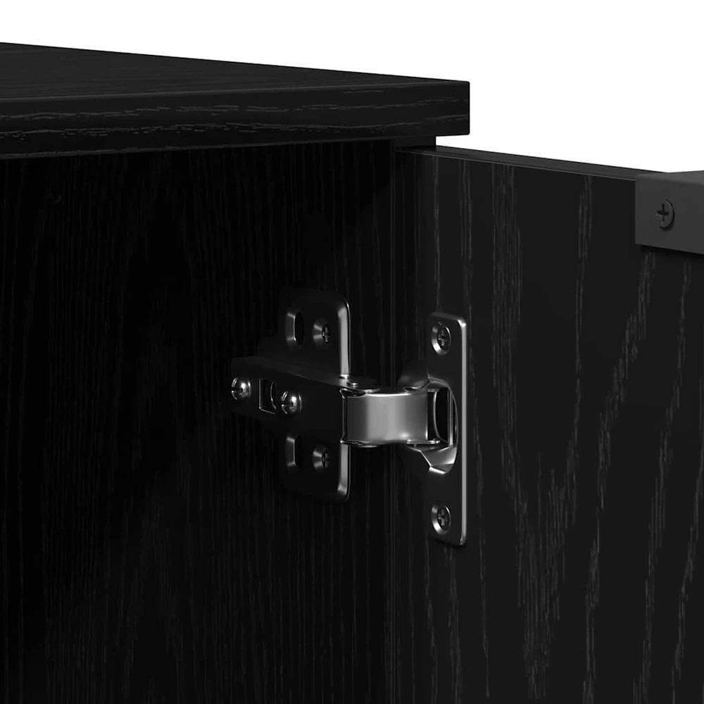 TV staliukas Televizoriaus spintelė 102 x 35 x 36,5 cm Juodas ąžuolas