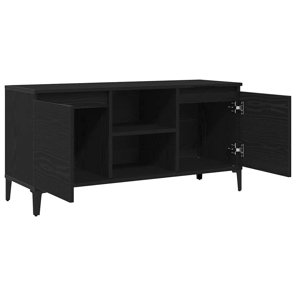 TV staliukas Televizoriaus spintelė 102 x 35 x 50 cm Juodas ąžuolas