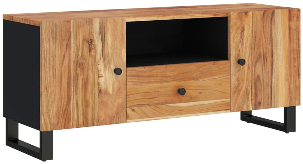 TV staliukas Televizoriaus spintelė, 105x33,5x46cm, akacija/apdirbta mediena