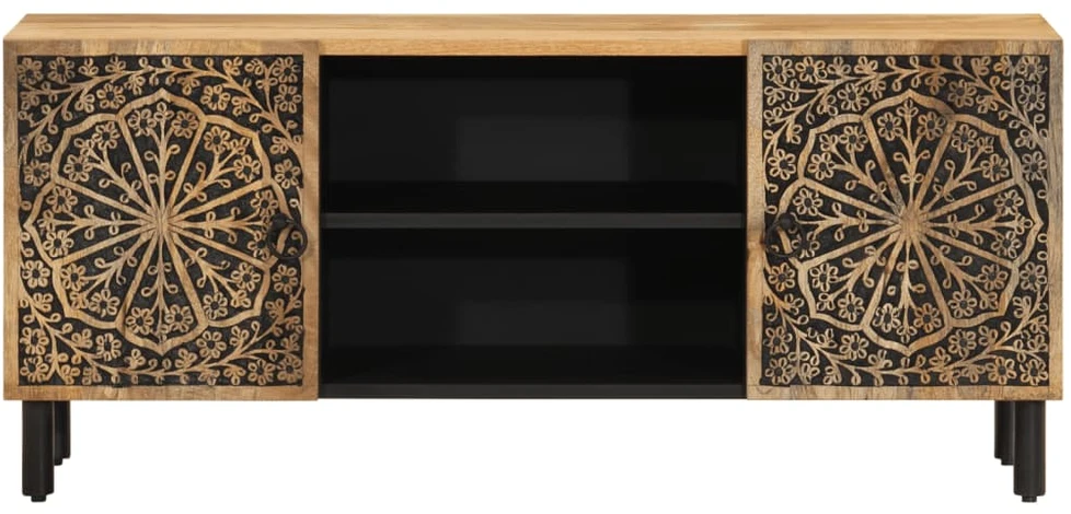 TV staliukas Televizoriaus spintelė, 105x33x46cm, mango medienos masyvas