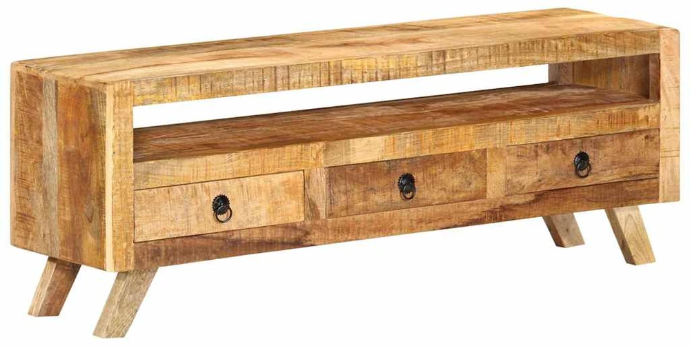 TV staliukas Televizoriaus spintelė, 110x30x40cm, mango medienos masyvas