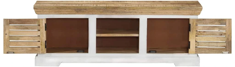 TV staliukas Televizoriaus spintelė, 110x30x40cm, mango medienos masyvas