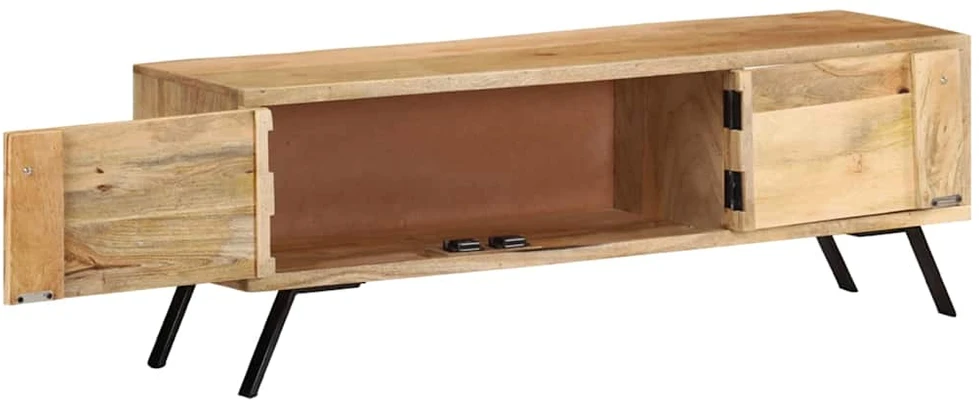 TV staliukas Televizoriaus spintelė, 110x30x40cm, mango medienos masyvas