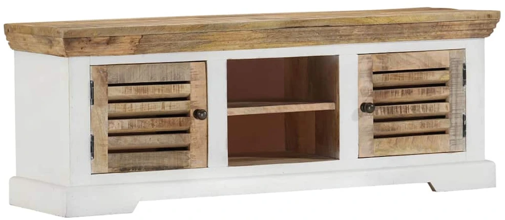 TV staliukas Televizoriaus spintelė, 110x30x40cm, mango medienos masyvas