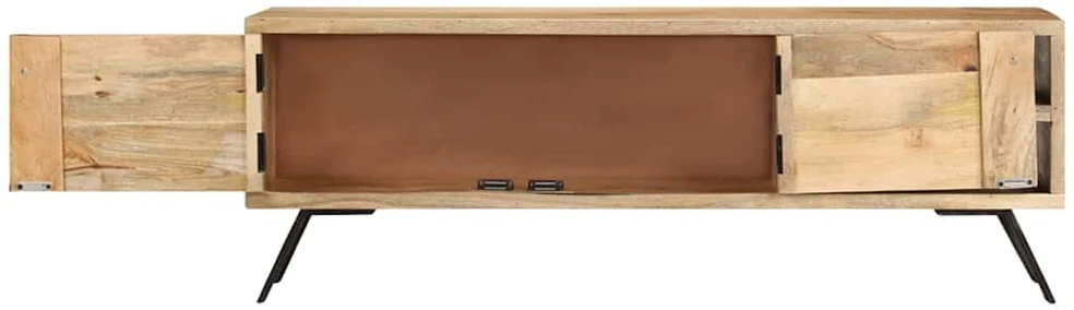 TV staliukas Televizoriaus spintelė, 110x30x40cm, mango medienos masyvas