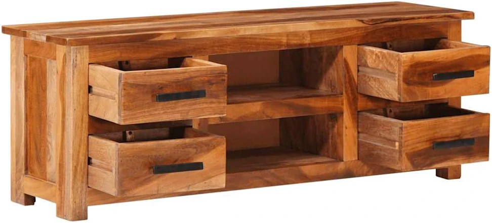 TV staliukas Televizoriaus spintelė, 110x30x40cm, medienos masyvas