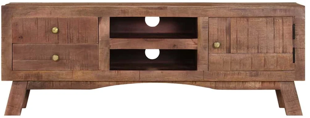 TV staliukas Televizoriaus spintelė, 110x30x40cm, neapdorota mango mediena