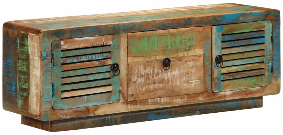 TV staliukas Televizoriaus spintelė, 110x30x40cm, perdirbta mediena
