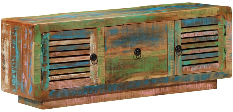 TV staliukas Televizoriaus spintelė, 110x30x40cm, perdirbta mediena