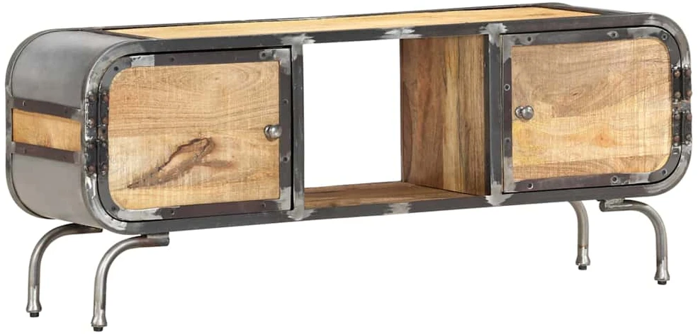 TV staliukas Televizoriaus spintelė, 110x30x42cm, mango medienos masyvas