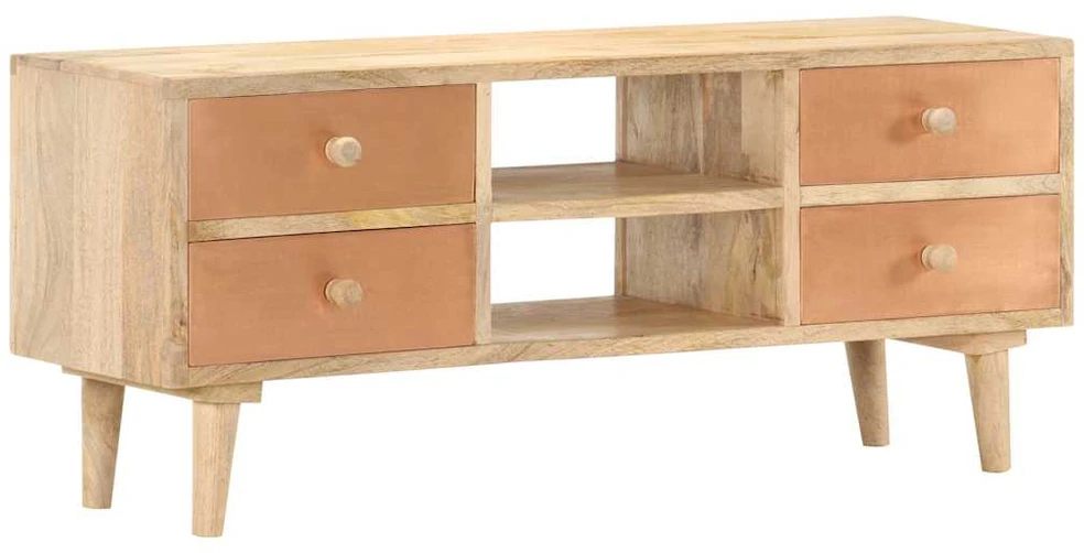 TV staliukas Televizoriaus spintelė, 110x30x45cm, mango medienos masyvas