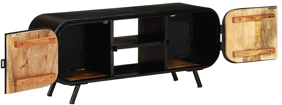 TV staliukas Televizoriaus spintelė, 110x30x45cm, neapdorota mango mediena