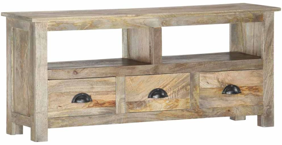 TV staliukas Televizoriaus spintelė, 110x30x50cm, mango medienos masyvas