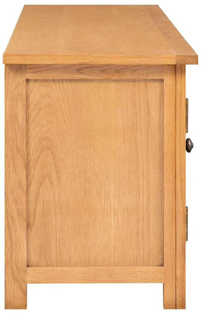 TV staliukas Televizoriaus spintelė, 110x35x44cm, ąžuolo medienos masyvas
