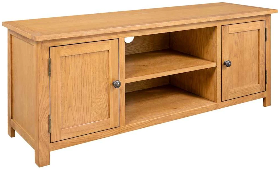 TV staliukas Televizoriaus spintelė, 110x35x44cm, ąžuolo medienos masyvas