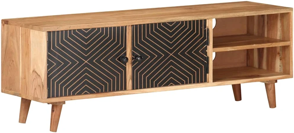 TV staliukas Televizoriaus spintelė, 115x30x39cm, akacijos medienos masyvas