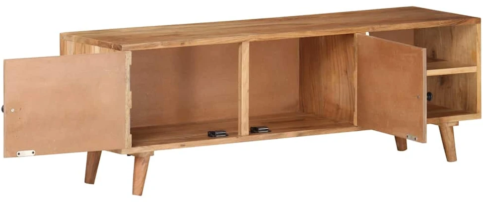 TV staliukas Televizoriaus spintelė, 115x30x39cm, akacijos medienos masyvas