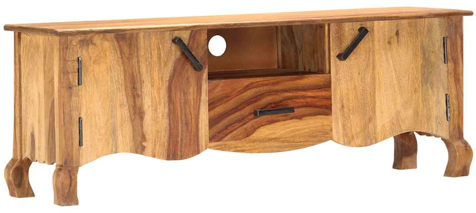 TV staliukas Televizoriaus spintelė, 115x30x42cm, medienos masyvas