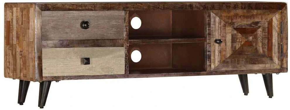 TV staliukas Televizoriaus spintelė, 118x30x40cm, mango medienos masyvas
