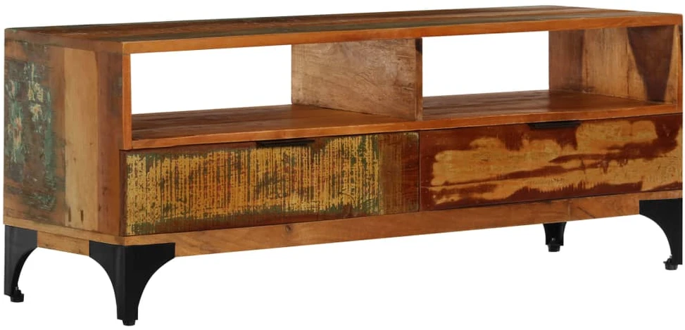 TV staliukas Televizoriaus spintelė, 118x35x45cm, perdirbtos med. masyvas