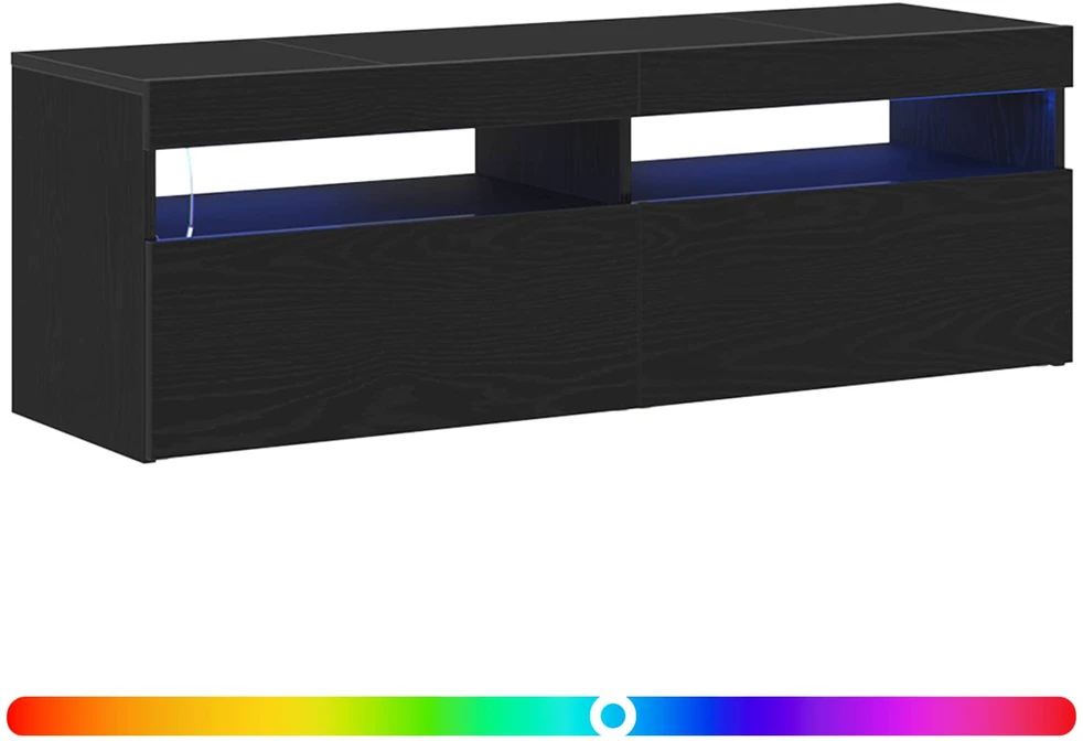 TV staliukas Televizoriaus spintelė 120 x 35 x 40 cm Juodas ąžuolas